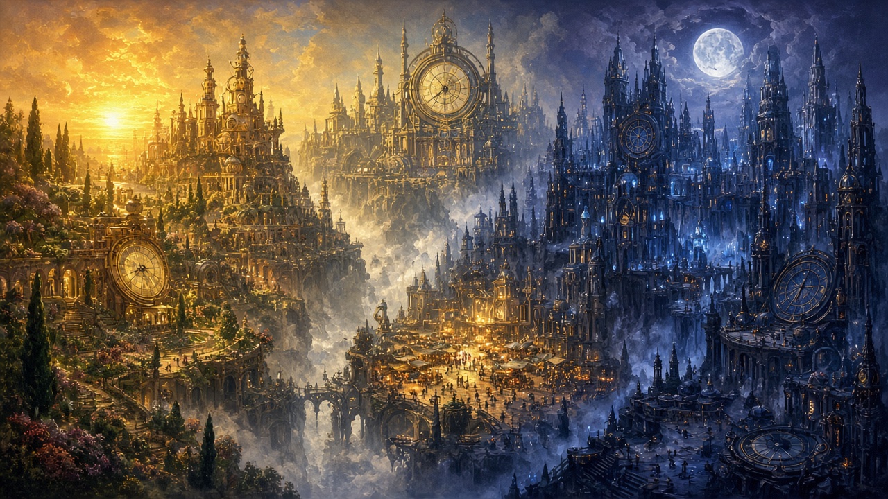 Illustration — La Cité des Heures Perdues