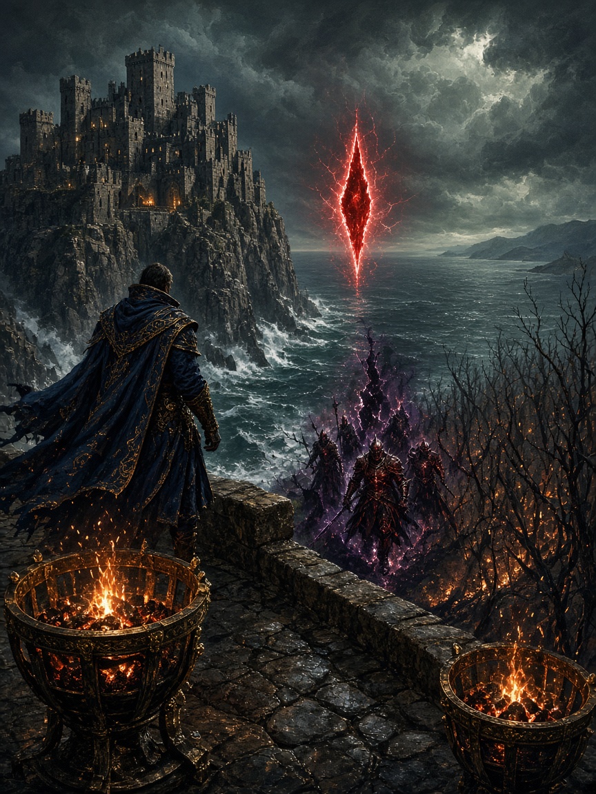 Illustration — Saga L'Apprenti des Brèches — Les Braises de Veyrgarde — Tome I